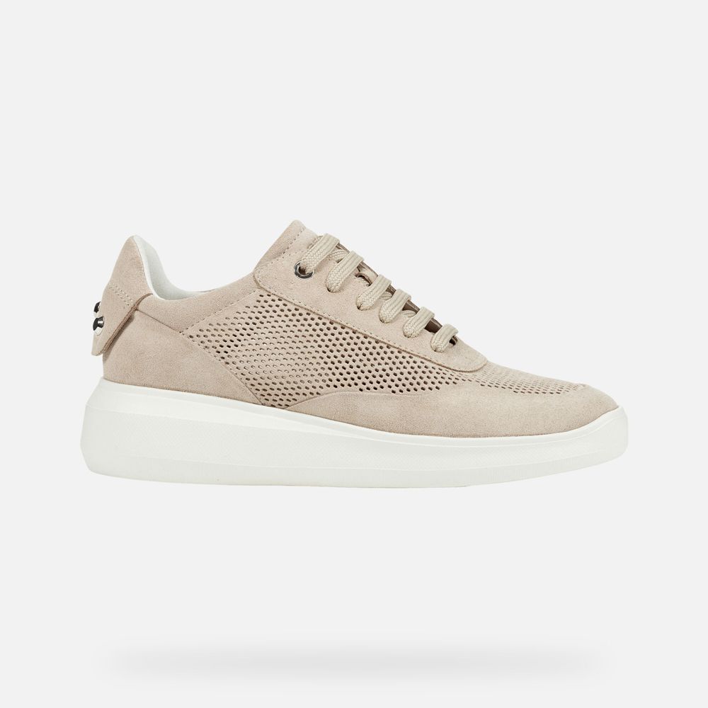 Geox Bayan Spor Ayakkabı Bej Rengi - Rubidia - KCJ-280536